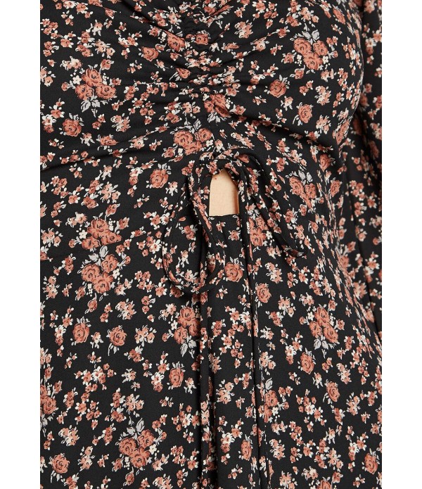 Floral Pictorial Mini Dress