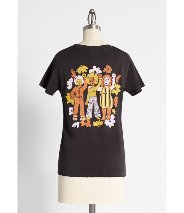 ModCloth x Dazey L.A. Stand in Sisterhood Graphic Tee
