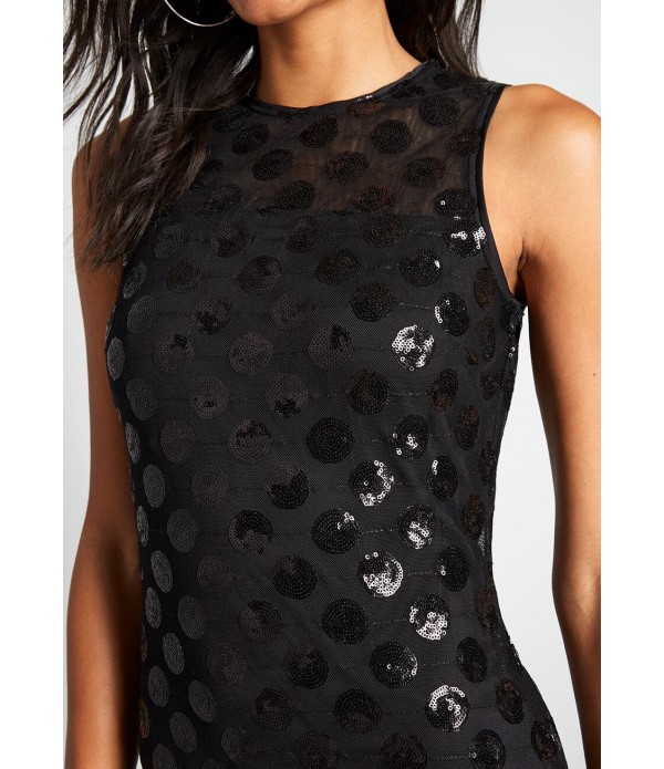Daring in Dots Sequin Midi Dress