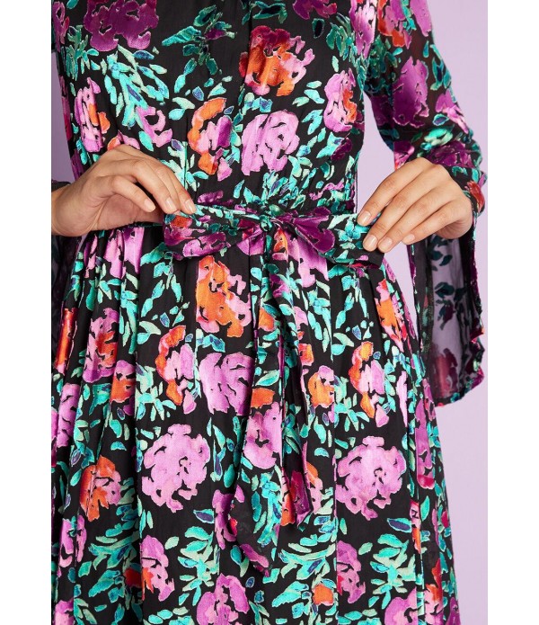 Behind This Curtain… Mock Neck Dress