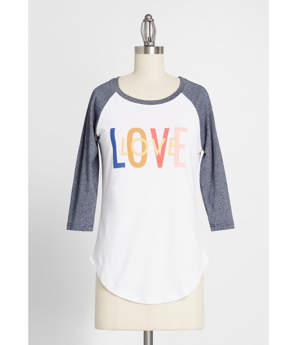 Love Graphic Raglan Tee