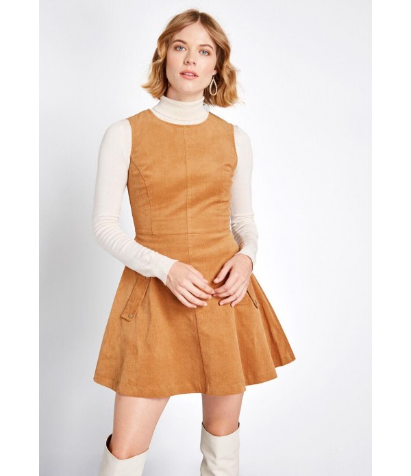 Allure in Order Corduroy Dress