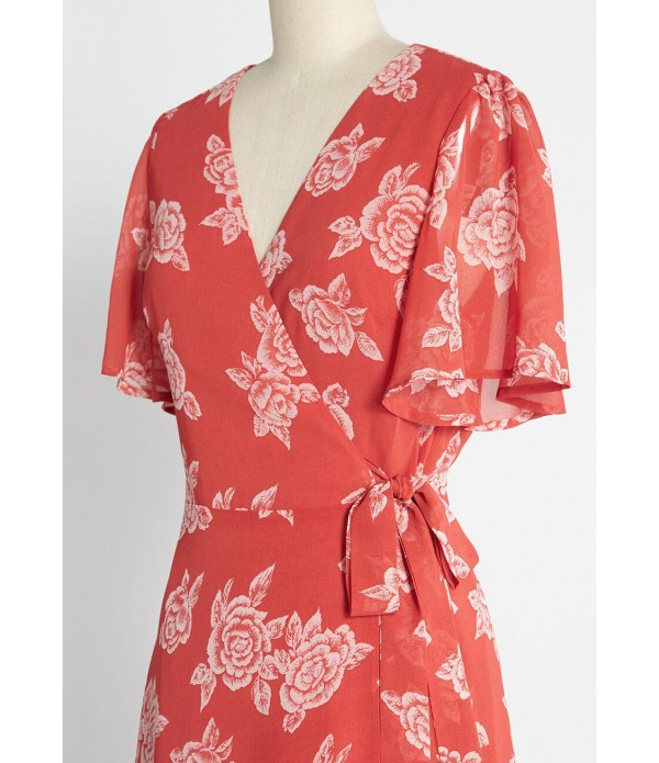 Desert Rose Maxi Wrap Dress