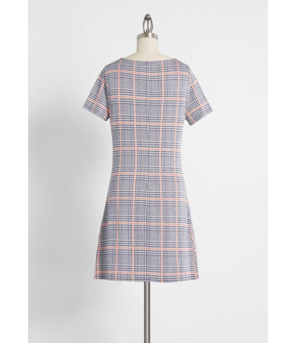 Don't Be Plaid About Fall Shift Dress