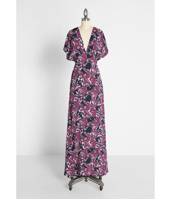 Baroque Bouquet Maxi Dress