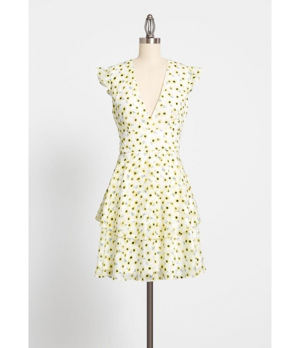 Florals Favor the Bold A-Line Dress