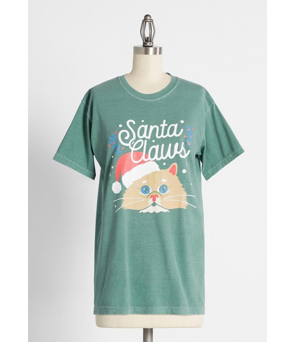 Feline Festivities Graphic Tee
