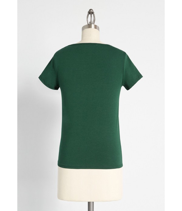 Knack to Basics Scoop Neck Tee