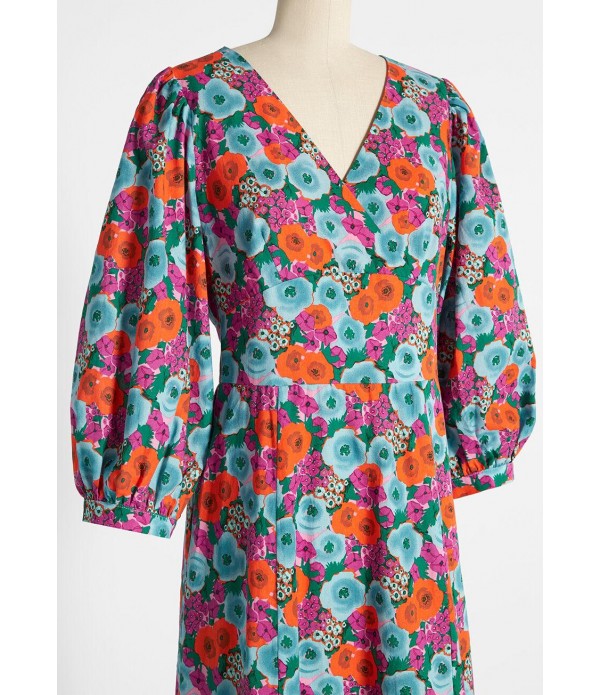 Flirting with Flower Power Midi Dress