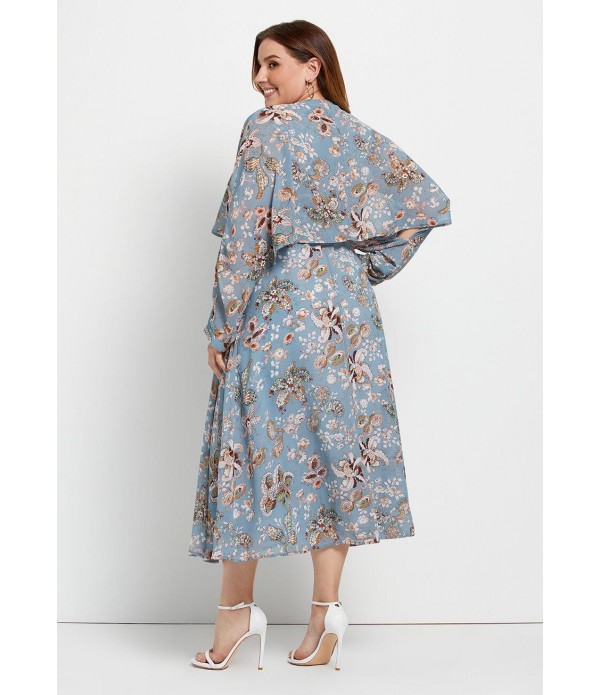 What's Blooming? Wrap Dress - Plus Size